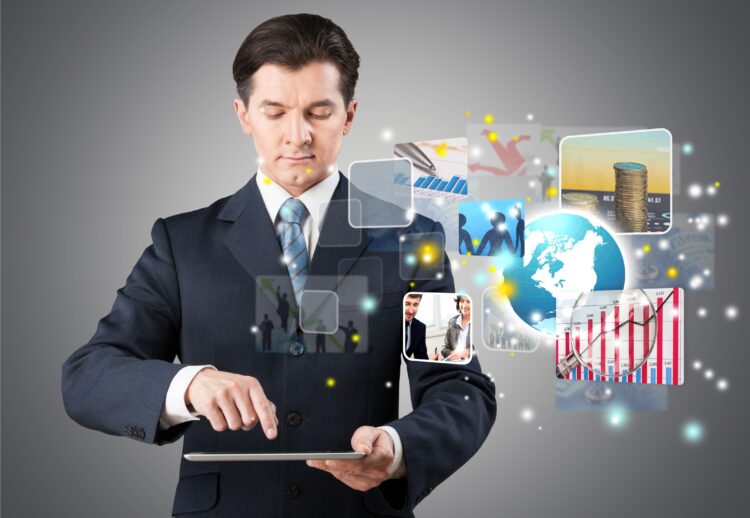touch screen touch tablet hands