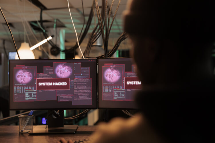 Ethical Hacking Unveiled: Navigating the Code of Conduct and Professional Standards 52 system hacked alert message computer screen hacker breaking into database server criminal cyberattack malicious software password cracking program information stealing