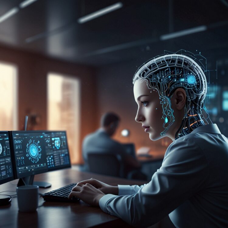 Healing Horizons: The Revolutionary Impact of Machine Learning in Healthcare 51 humans build robot successful business people artificial intelligence