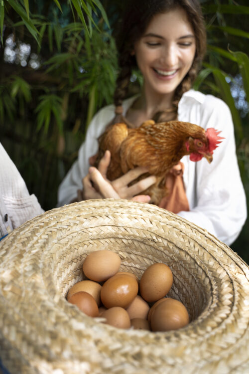 Mastering the Art of Hatching Turkey Eggs: A Comprehensive Guide to Success 51 high angle smiley woman holding hen
